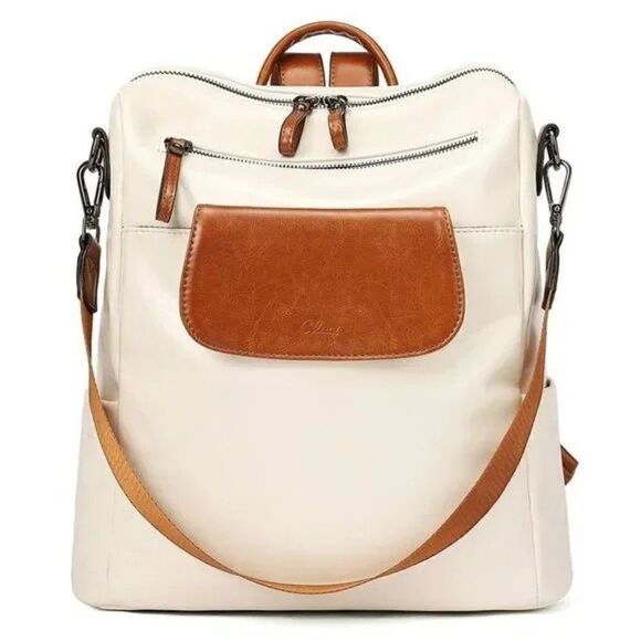 New Midori Backpack Lrg Convertible  Beige Brown - Picture 1 of 6
